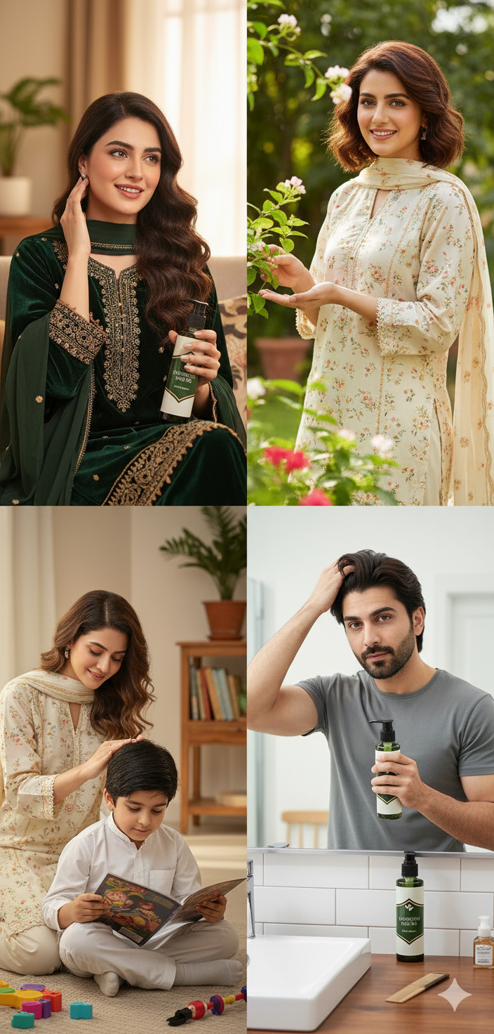 NaturaGlow Herbal Hair Oil – For Stronger, Shinier, Healthier Hair