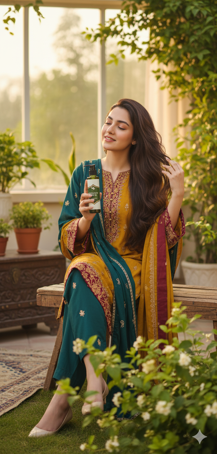 NaturaGlow Herbal Hair Oil – For Stronger, Shinier, Healthier Hair